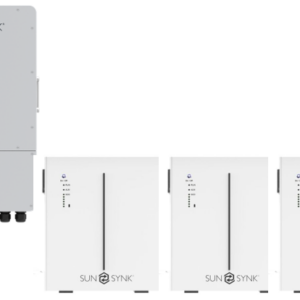 Sunsynk omvormer 8K + 3 stk batterij 5.32kWh